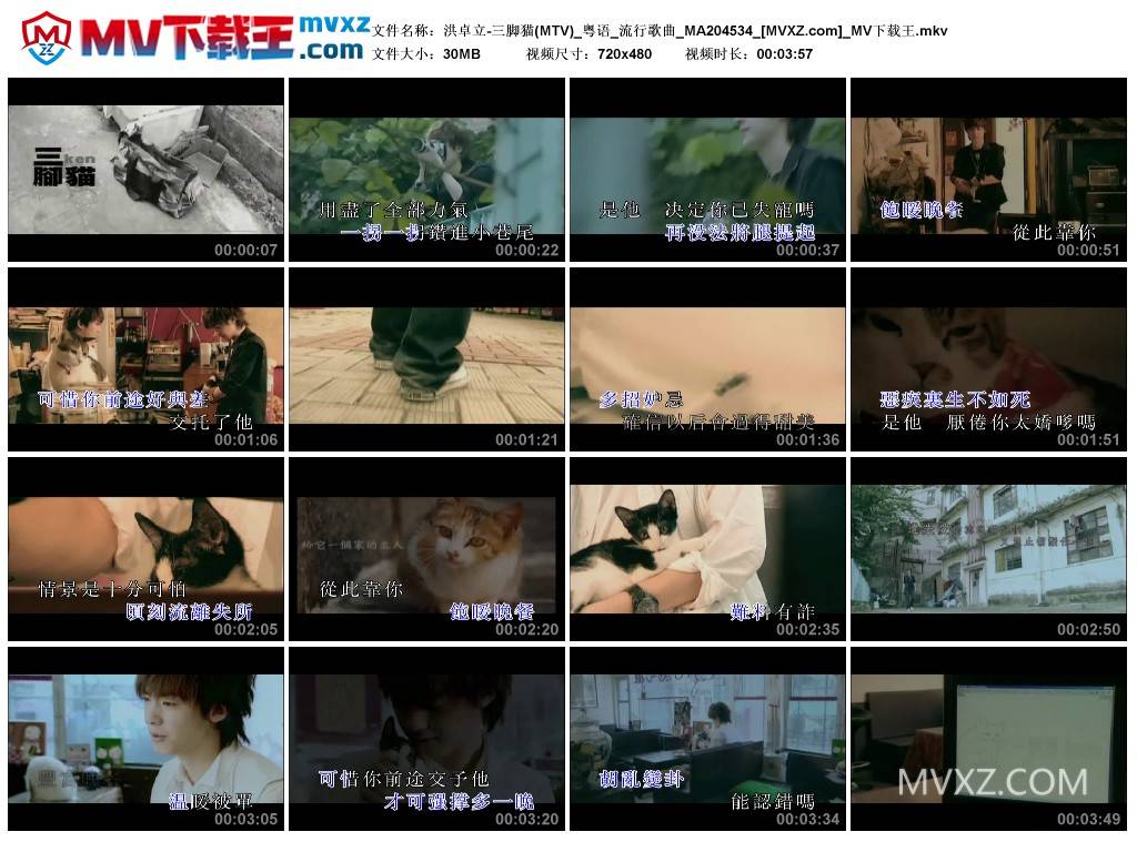 洪卓立-三脚猫(MTV)_粤语_流行歌曲_MA204534